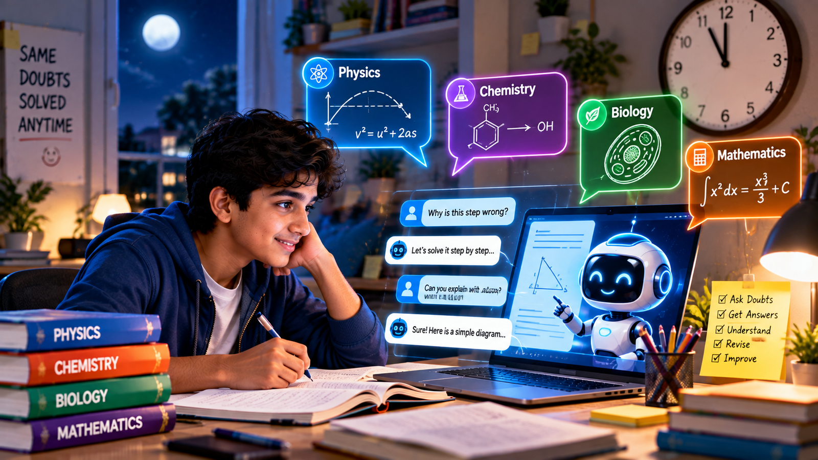 AI Doubt Solving Study Session