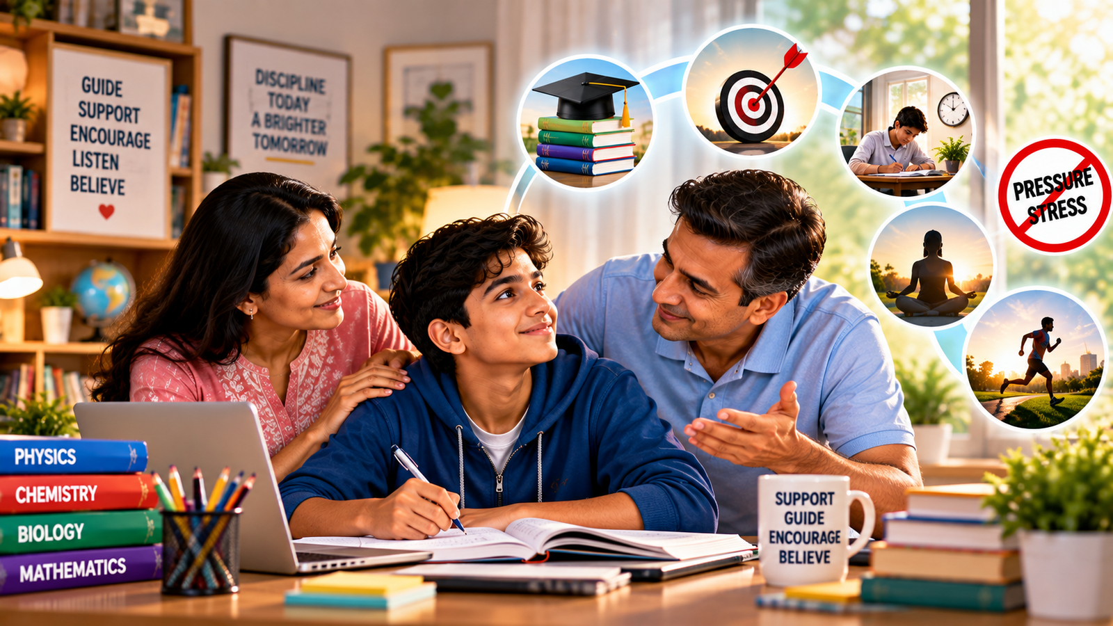 Parents Supporting NEET JEE Students
